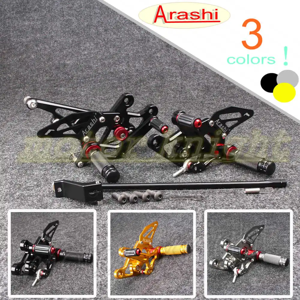 

CNC Adjustable Racing Rearset Foot pegs fit YAMAHA FZ1 06-14 & FZ8 2010 2011 2012 2013