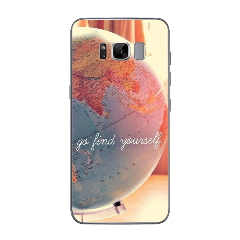 ciciber Phone Case For Samsung Galaxy S10 S10+ S10e S9 S8 S7 S6 S5 Note 10 10+ 8 9 5 Edge Plus Cover Soft TPU World Map Funda |