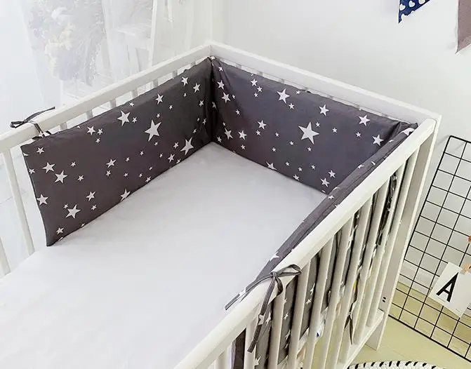 180 cm 180CM Baby Bed Bumpers Cotton Print U-Shaped Crib Around Cot Protector Cushion Infant Anti-collision Pillow Newborn Room Decor - Цвет: 180 cm