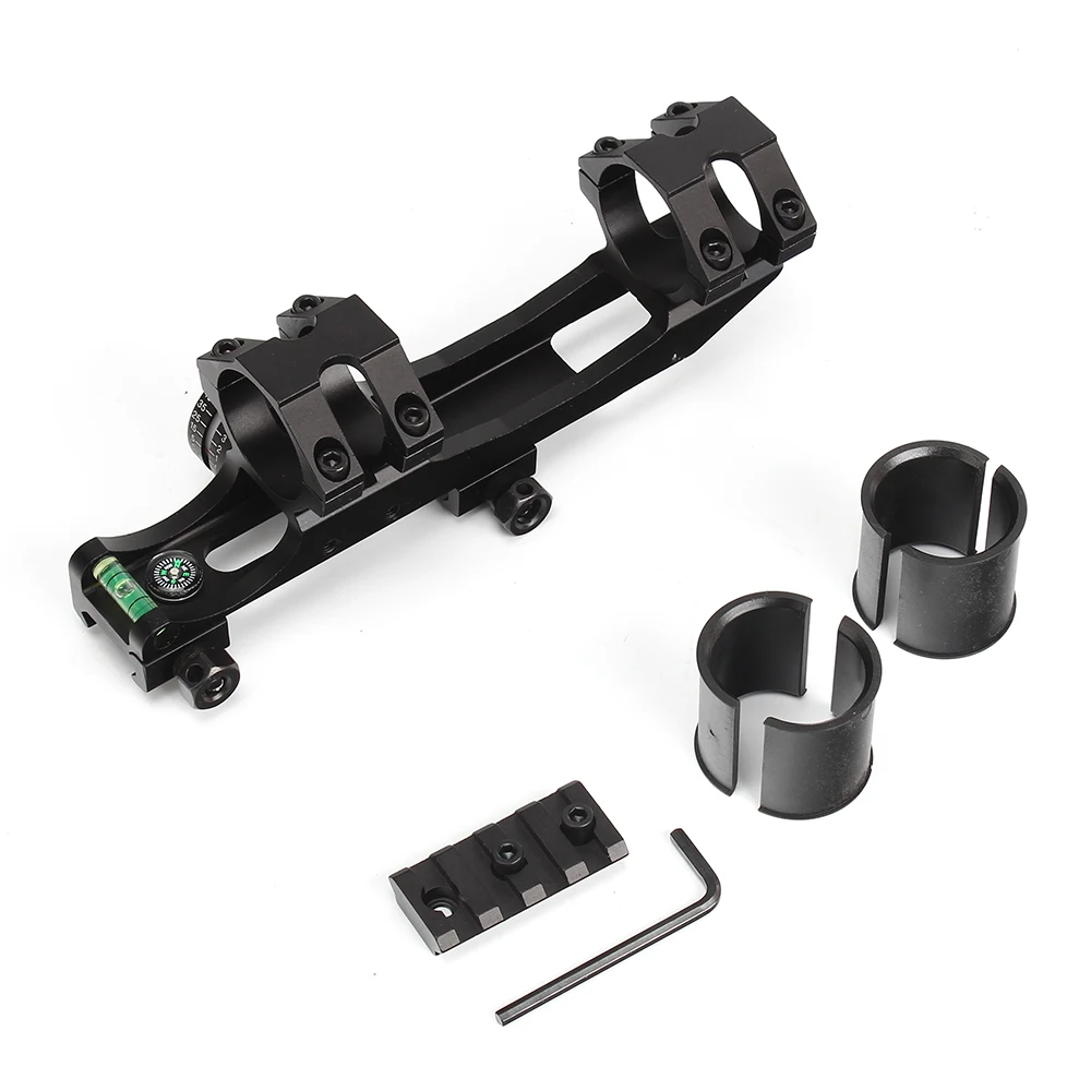 Ohhunt мм 25 4 30 смещение Bi-direction Picatinny Weaver Scope Rings Mount Bubb Level Compass и w/Angle Cosine Indicator Kit | Спорт