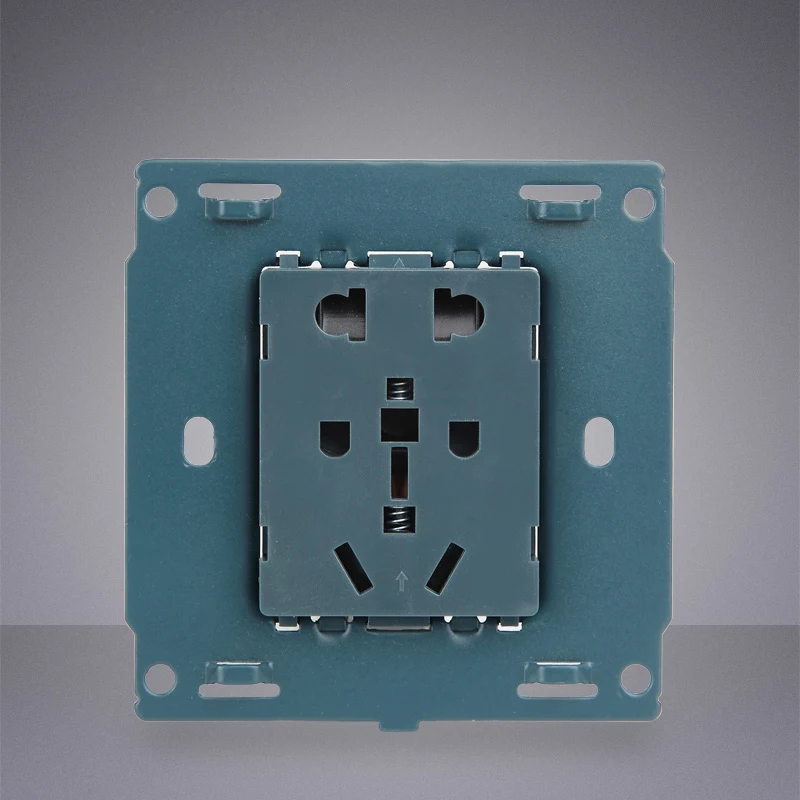 2pcs Home Improvement Electrical Wall Socket MK Gray 86 Type Five Holes Two Three 16A for Air Conditioner Water Heater | Обустройство