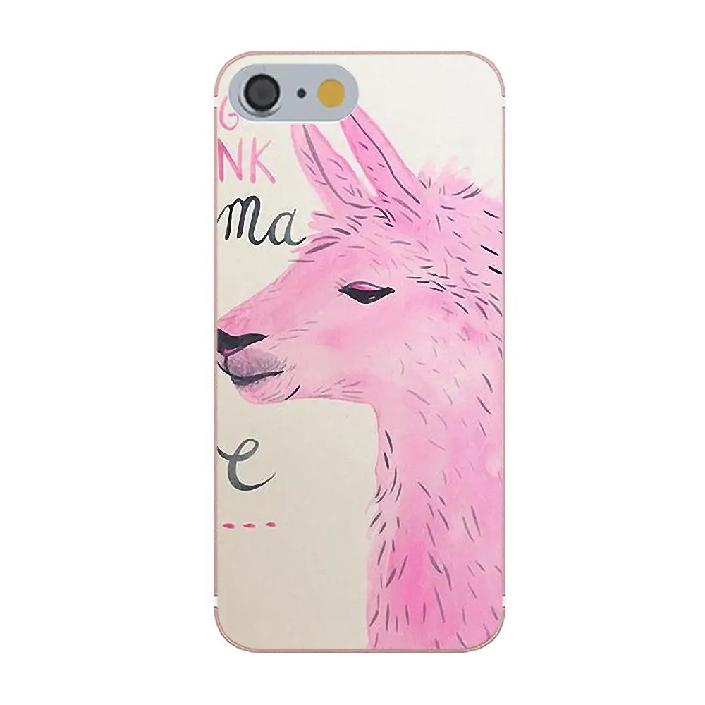 Для Apple iPhone 4 4S 5 5C 5S SE 6 6S 7 8 Plus X TPU крутые лучшие милые животные из ламы