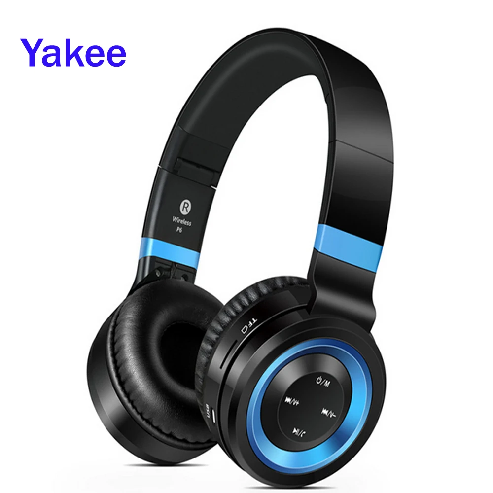 Yakee P6 Bluetooth наушники с микрофоном Беспроводной Поддержка TF карты FM Радио Бас
