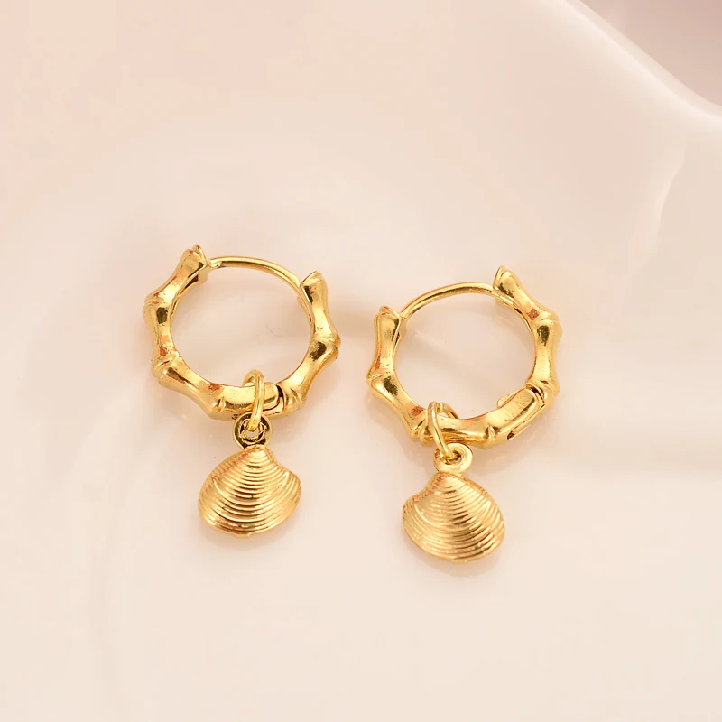 Золотые серьги в Дубае милые виде фанселя PNG женские модные ювелирные изделия