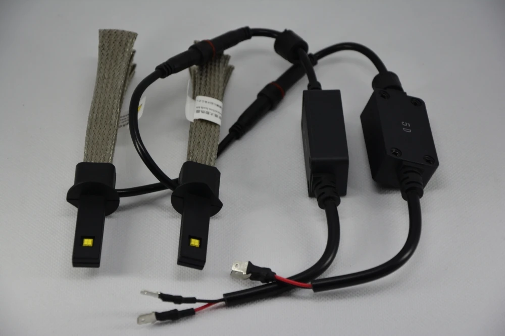 1 компл. H1 40 Вт 5000LM G5 светодиодные фары Тонкий Conversion Kit безвентиляторный lumiled luxeon MZ