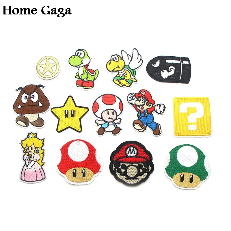 Homegaga мультфильм сантехник нашивки вышитые значки железо на шитье pour Одежда diy
