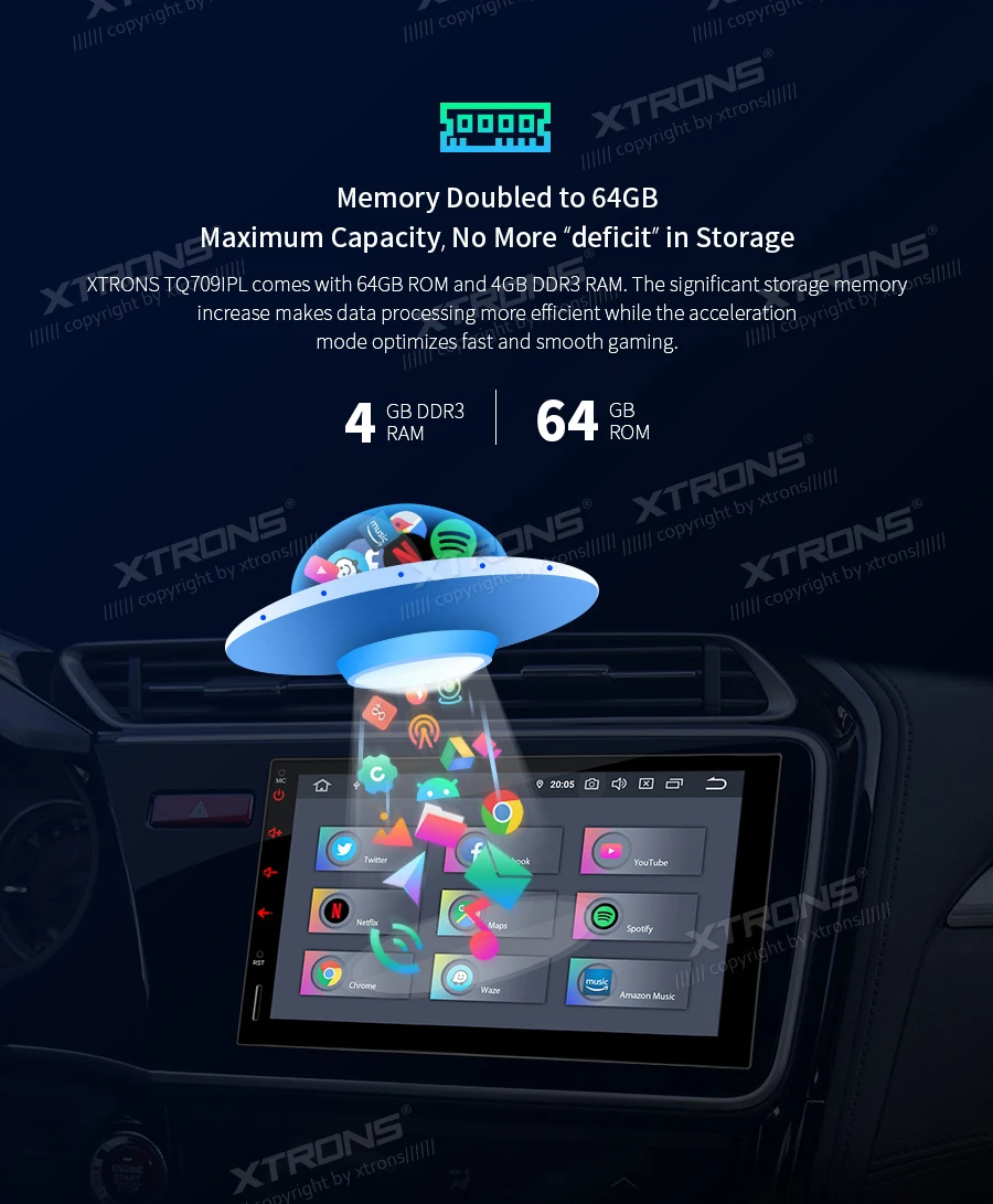 XTRONS 7 ''PX6 Android 9,0 Универсальный 2 Din Автомобильный мультимедийный радио аудио стерео плеер gps навигация Bluetooth 5,0 HDMI USB без DVD