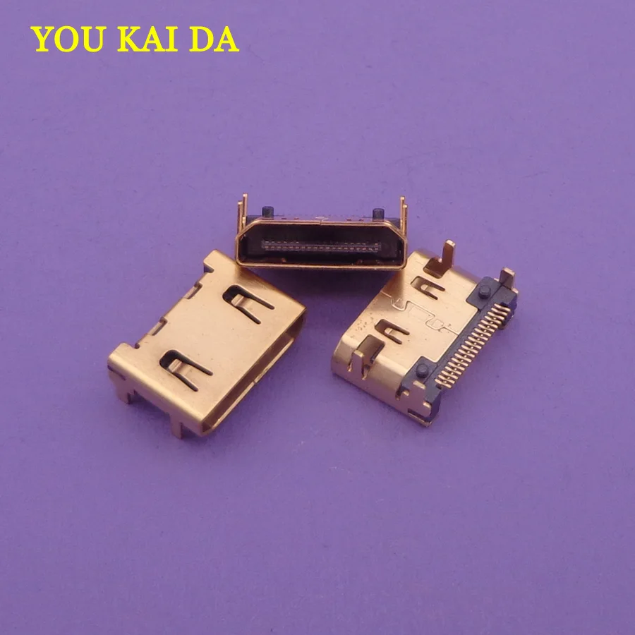 20 шт./лот micro 19pin 19 p pin usb HDMI совместимый разъем гнездо для зарядного порта замена