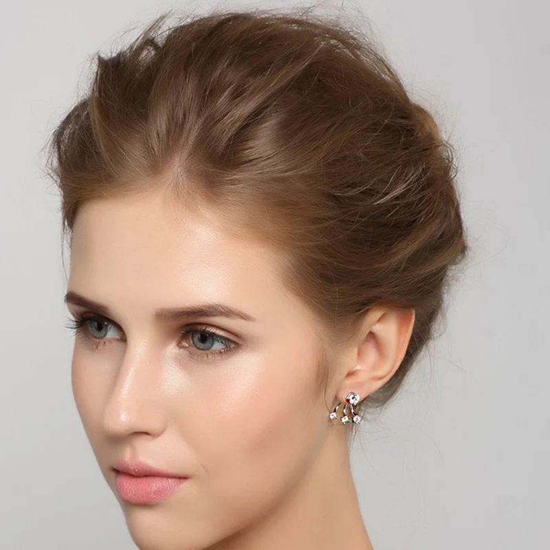 Серьги гвоздики из серебра 2019 пробы в Корейском стиле|stud earrings|gift creativegift gifts |