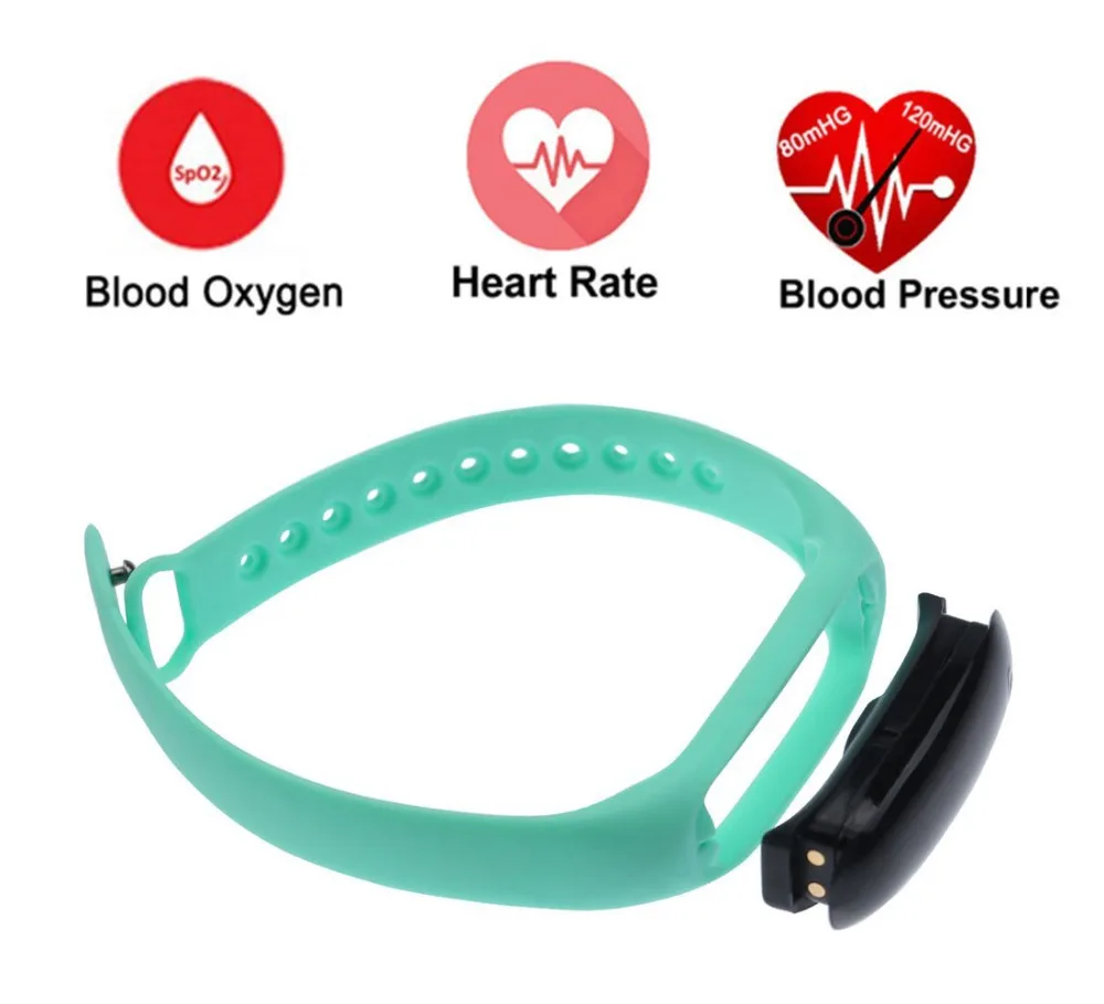 

PLYSIN 2018 New Wrist Activity Trackers Waterproof IP67 Smart Bracelet with Heart Rate Pedometer Calories Sleep Monitor Bracelet