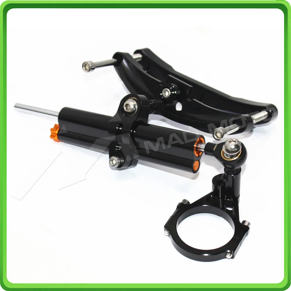 Для Yamaha FZ1 Fazer 2006 2007 2008 2009 2010 2011 2012 2013 рулевой демпфер& Кронштейн Комплект черного цвета