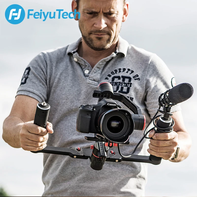 3-осевой стабилизатор FeiyuTech Feiyu a2000 для DSLR-камеры двойной ручной с нагрузкой 2 5 кг