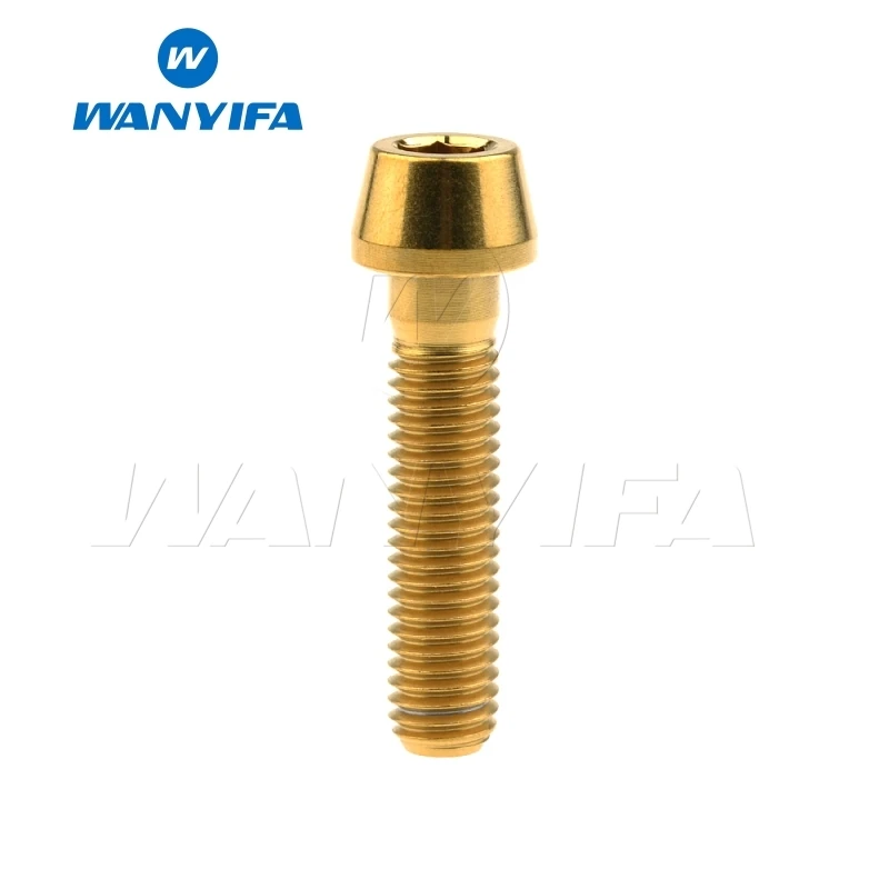 Wanifa Винт С Титановым болтом M8x15 20 25 30 35 40 45 50 70 мм конусная головка для велосипедной