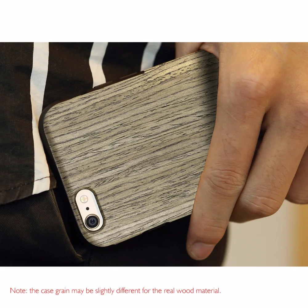 ROCK Wood чехол для iPhone 6 6s 6plus plus кожи с твердой текстурой Деревянный 6/6s/6 распродажа 49%