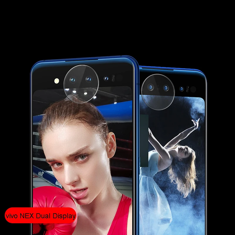 100 шт./лот Объективы для фотоаппаратов закаленное стекло vivo NEX двойной дисплей S