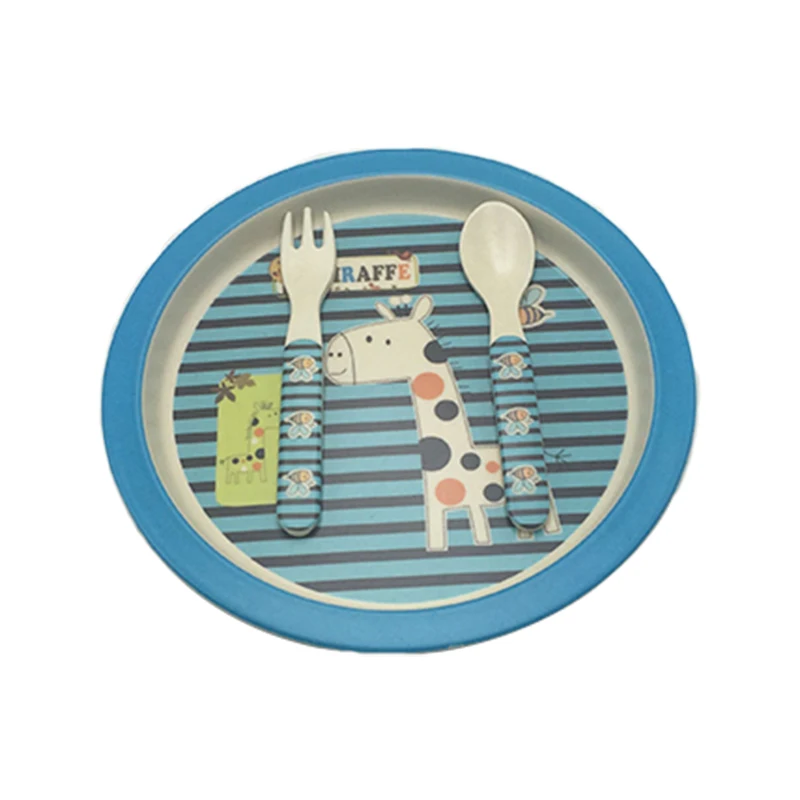 Набор посуды для кормления 3 шт./компл. из 100% бамбукового волокна|feeding set|baby platebaby