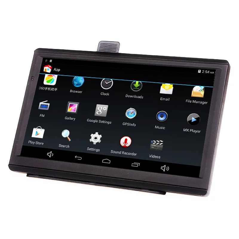 7 дюймов емкостный android GPS навигатор MTK Quad Core 4.4.2 1.3 ГГц 512 М 8 Г Bluetooth AV В бесплатные