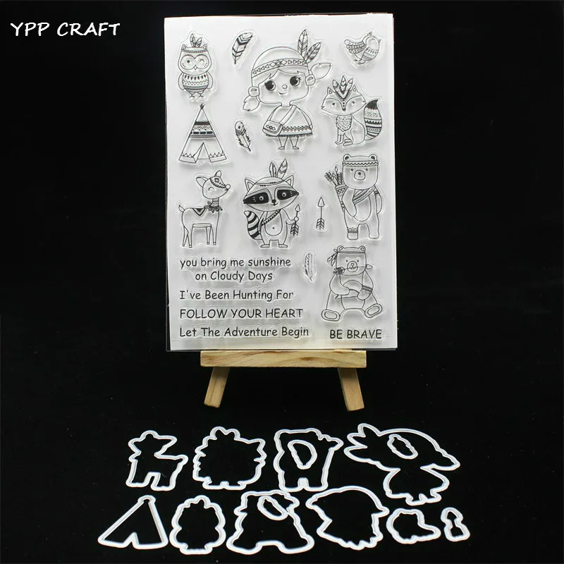 

YPP CRAFT Be Brave штампы и штампы для резки металла для скрапбукинга/фотоальбома декоративное тиснение DIY бумажные карты