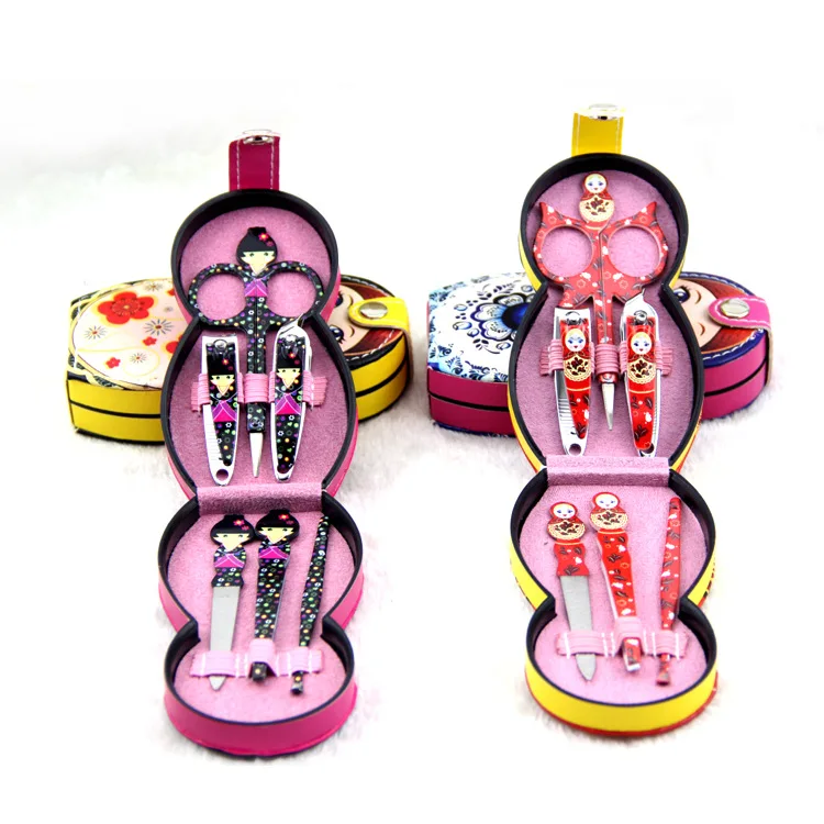 

20 sets Russian Doll Manicure & Pedicure Set Nail Clippers Scissors Grooming Tools Tweezers Wedding Favor Gift