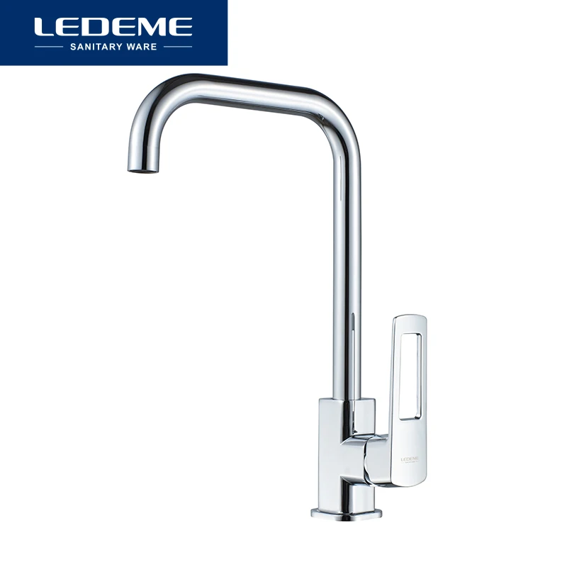 LEDEME кухонный кран на бортике для горячей и холодной воды Универсальный