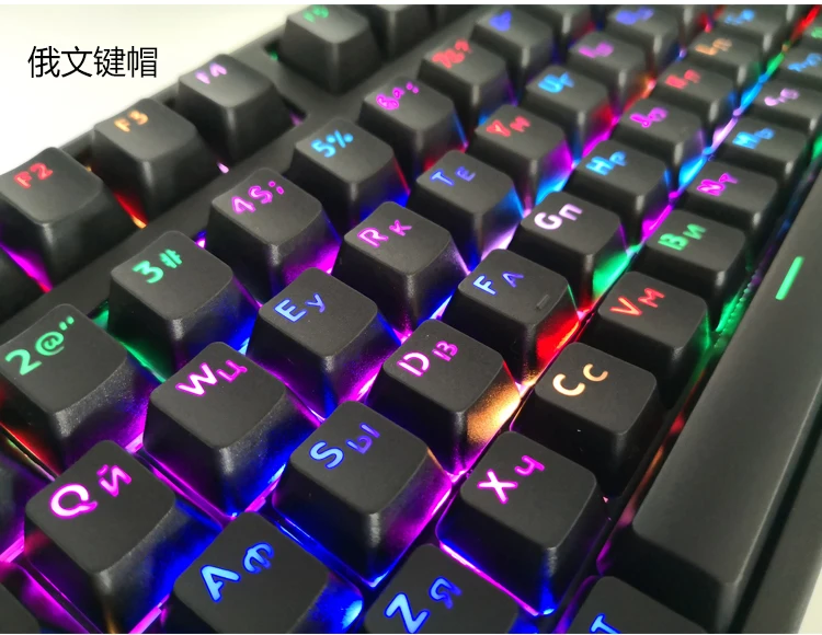 108 клавиш крышка s ABS русский/PBT английский Languag ключ крышка s разнообразие для Cherry MX механическая клавиатура Клавишные переключатели