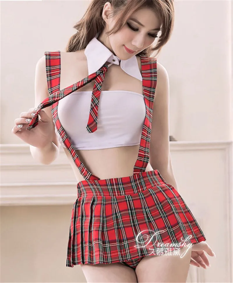 Нижнее белье Babydoll 2018 Студенческая Униформа горничной костюм для ролевых игр