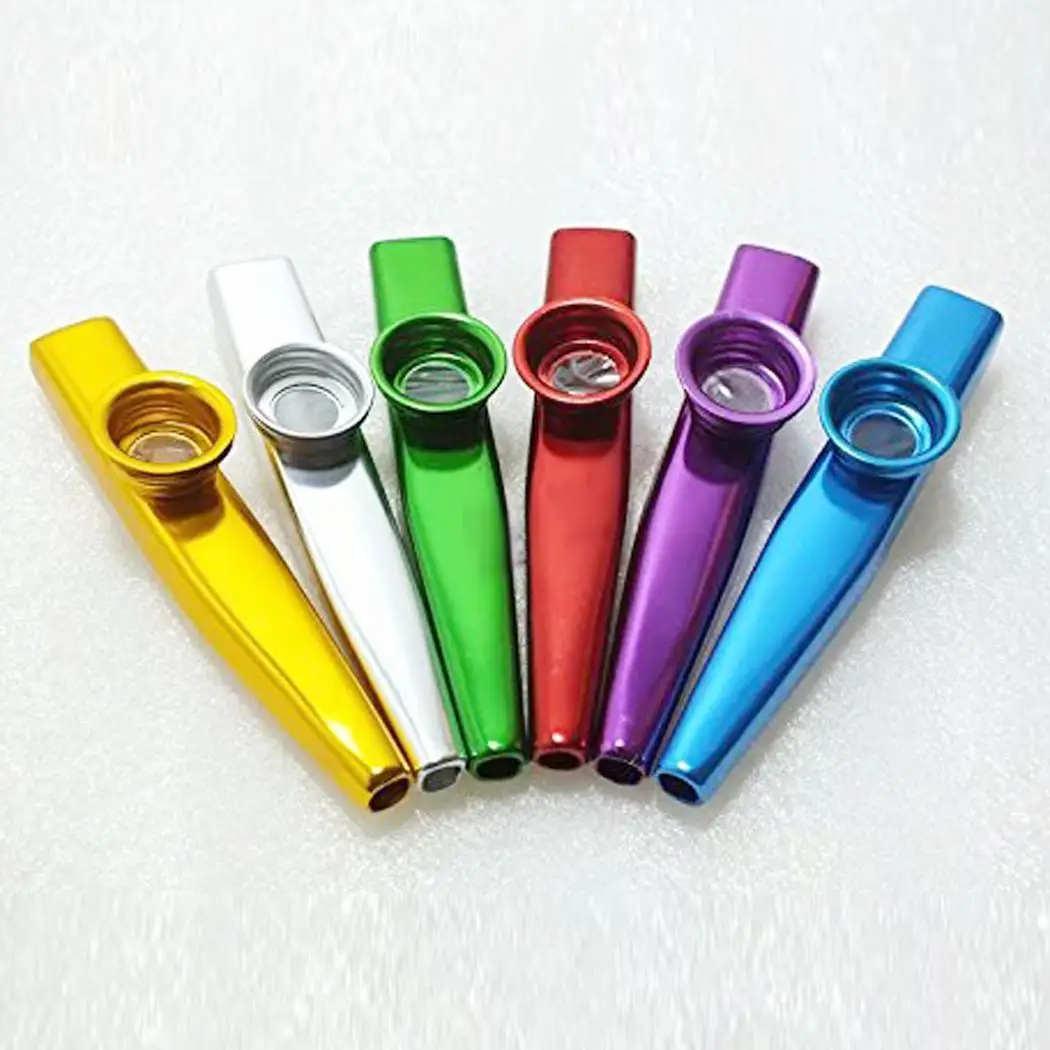 Mini Portable Polished Aluminum Alloy Metal Kazoo Musical Instrument | Спорт и развлечения