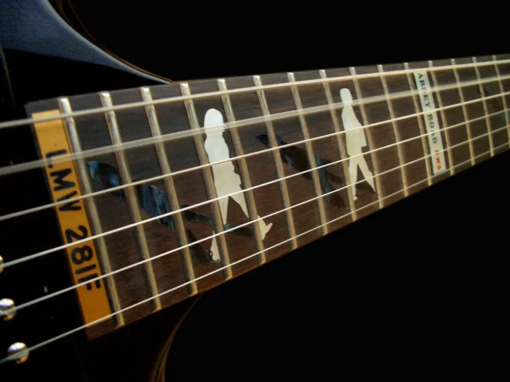 Маркеры Fretboard с инкрустацией наклейки для гитары Abbey Road|decal for guitar|for guitarinlay sticker |