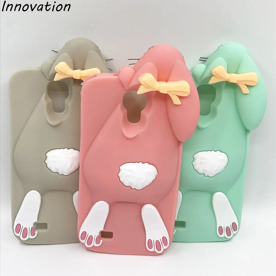 

For Fundas Samsung Galaxy S4 Case Silicon 3D Cute Cartoon Bunny Rabbit Soft Silicone Phone Cases For Samsung Galaxy S4 i9500