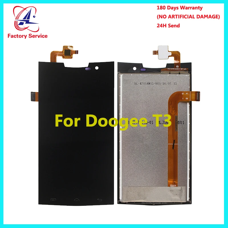 Оригинальный ЖК дисплей DOOGEE T3 + панель сенсорного экрана запасные части в сборе 4 7