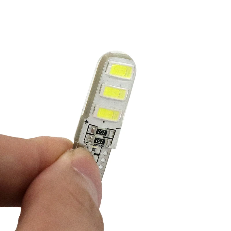 1 шт. Новое поступление T10 192 W5W 6 SMD 5630 5730 светодиодный силикагель