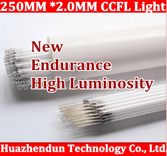 50pcs/lot Free shipping Supper Light CCFL 250mm * 2.0 mm LCD Backlight Lamp tube 250 mm