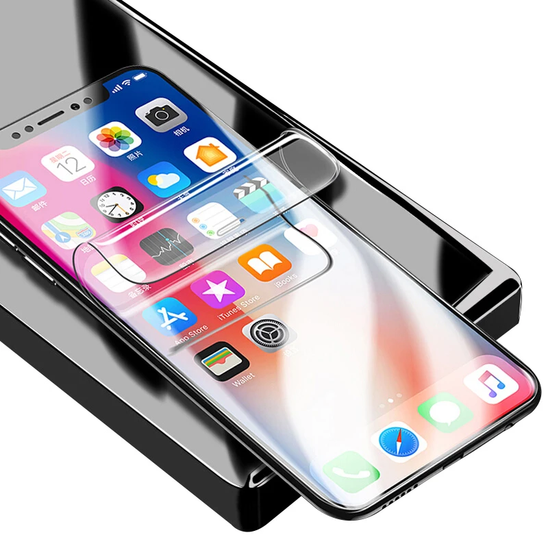 Полноэкранная защита для домашних животных не закаленное стекло iPhone 11 Pro Max XS XR X 8 7