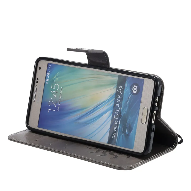 Для Samsung Galaxy A5 2015 чехол флип для телефона из искусственной кожи A500 A500F A500FU SM-A500F