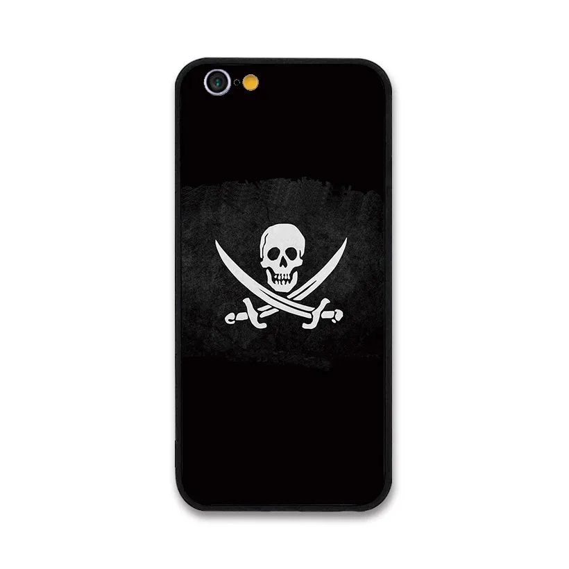 Крутой символ Jolly Roger Flag чехол для iPhone 5 6 6S 7 8plus 7plus 6plus X XR XS Max чехол-бампер |