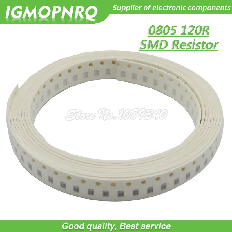 300 шт. 0805 SMD резистор 120 Ом чиповый резистор 1/8 Вт 120R Ом 0805-120R