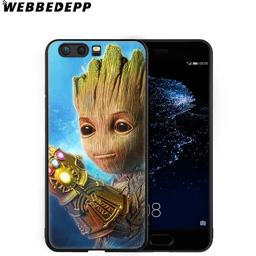 Guardians for Galaxy Groot Soft Case Huawei P8 P9 P10 P20 P30 Lite Pro P Smart Z Plus 2019 Y6 Prime 2018 2017 Mini |