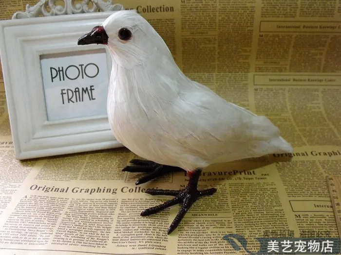 Моделирование игрушка голубь похожая на настоящую белый peace dove кукла подарок