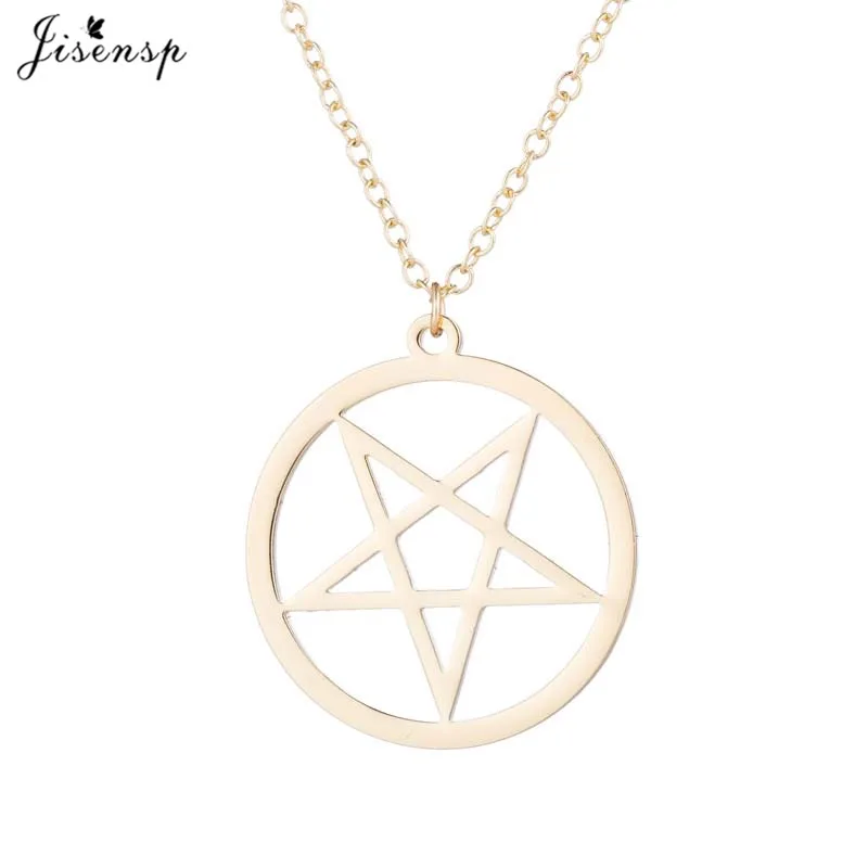 gold star necklace Jisensp ожерелье из нержавеющей стали с филогенным деревом женское Дерево жизни подвеска в научном стиле ожерелье s креативное дерево - Окраска металла: gold star necklace