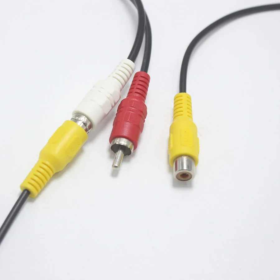 EClyxun 1 шт. 2 5 мм 4-полюсный штекер к гнезду RCA с 16-метровым кабелем для GPS-навигатора