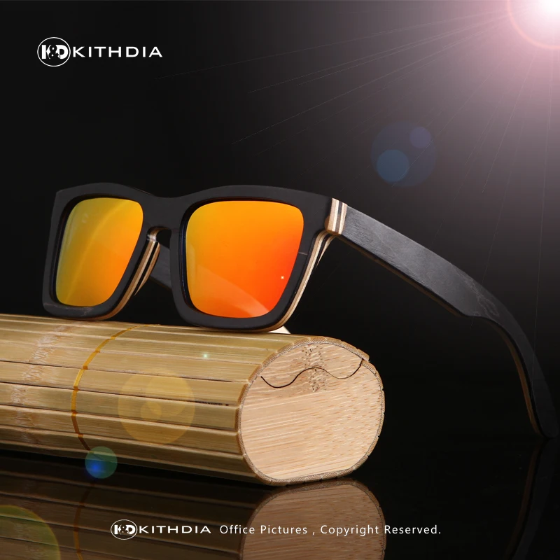 Kithdia Брендовая Дизайнерская обувь Bamboo Солнцезащитные очки для женщин
