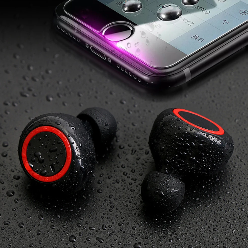 Bluetooth 5 0 TWS Беспроводная стереогарнитура с зарядным устройством|Наушники и