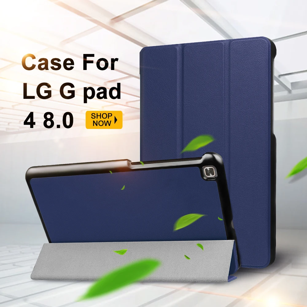 Защитный чехол из искусственной кожи книжка Магнитная подставка для LG Gpad4 P530