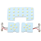 Купольные лампы 3x освещение для чтения в машине LED для салона Киа Рио К2 2006-2012Хендай Солярис акцент, белого цвета
