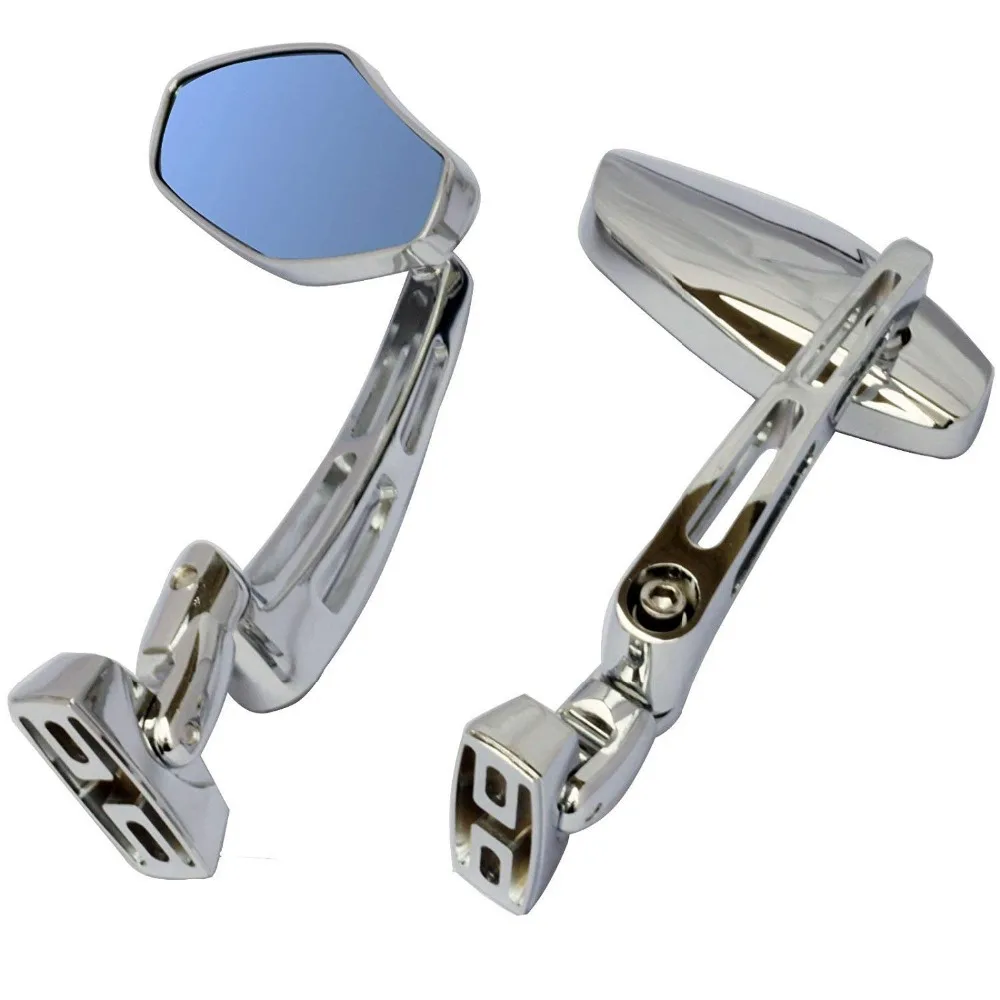

Chrome CNC Sport Race Motorcycle Rearview Mirrors for 1987 Suzuki GSXR750 Honda RVT1000R RC51