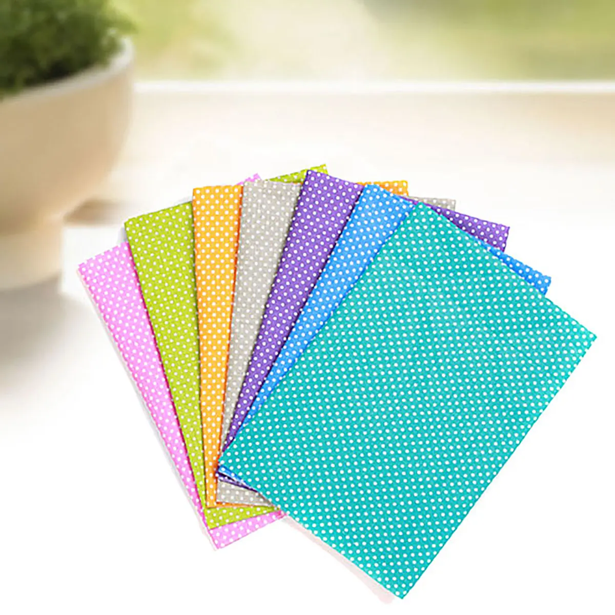 Kiwarm DIY Одежда Швейные ткани 50x50 см цветной горошек 7 Ассорти предварительно разрезанные хлопок пэчворк рукоделие квадратный ручной работы квилтинг набор