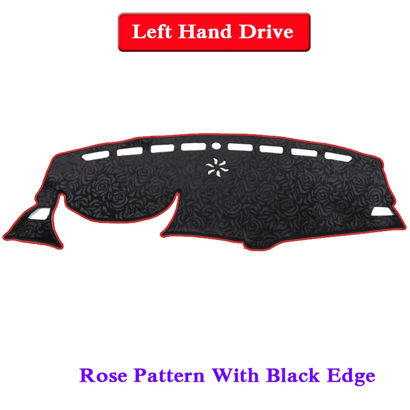 

Car Styling For Peugeot 3008 5008 2017-2019 LHD&RHD Rose PatterDashboard Mat Protective Interior Photophobism Pad Shade Cushion