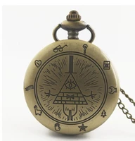 vintage pendant bronze quartz clock good quality necklace pocket watch men and woman gift