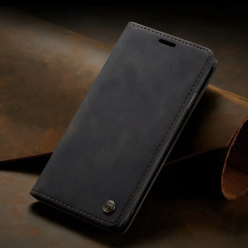 Black Чехол для iphone 11 pro x xs max xr 6 6s 5 s e 7 8 plus Роскошный кожаный флип Funda Etui кошелек чехол для телефона аксессуары оболочка coque - Цвет: Black