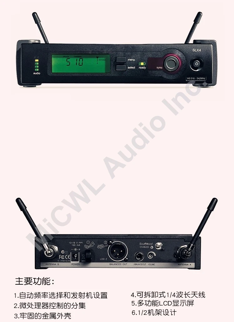 MiCWL бренд SLX SLX24 BETA58/SM 58 UHF профессиональный беспроводной микрофон Система кардиоида SM BETA 58 ручной микрофон